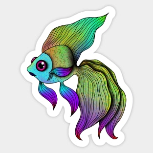 Acid Goldfish Sticker